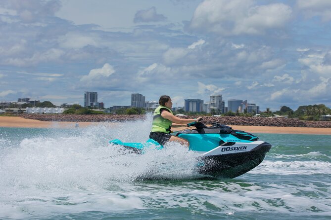 1-Hour Thunderball WWII Adventure Jet Skiing in Darwin - Getting comfortable on the jet ski