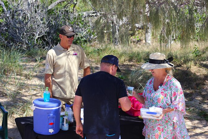 1770 Coastline Tour by LARC Amphibious Vehicle Including Picnic Lunch - Bustard Bay picnic: a welcome pause by the water
