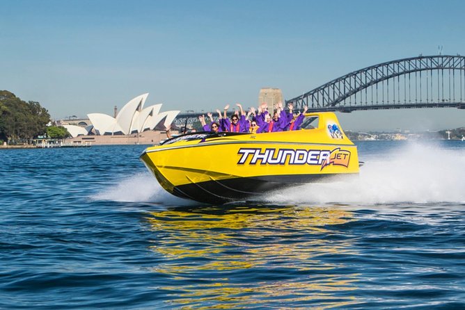 30-Minute Sydney Harbour Jet Boat Ride on Thunder Twist - Getting wet is part of the deal