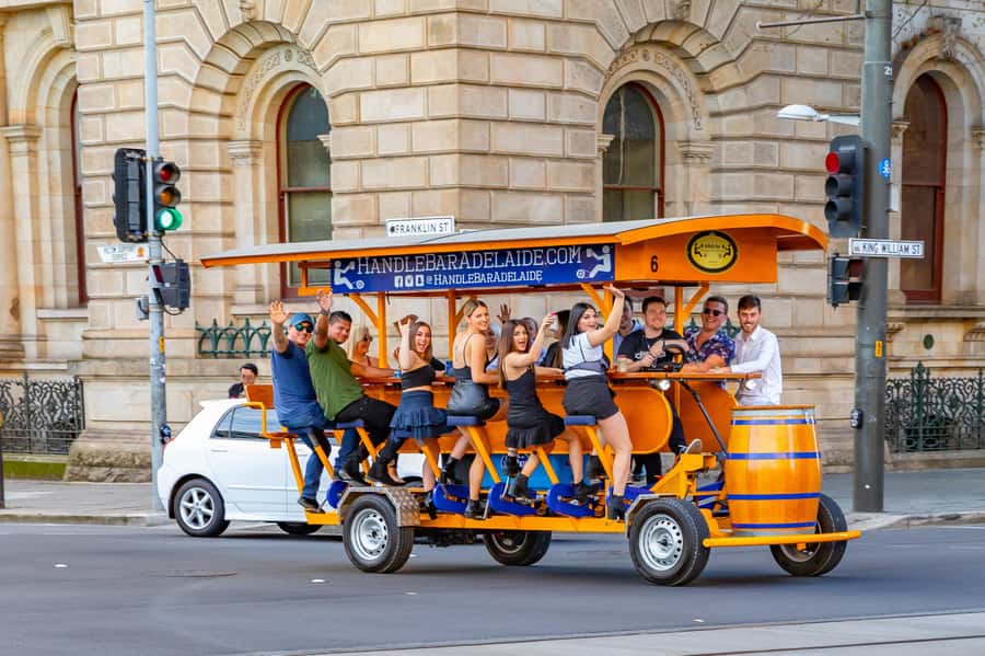 Adelaide: HandleBar Bike Tour with Pub Stops & Dinner Option - Starting at Victoria Square