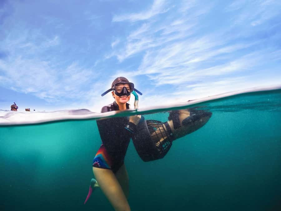 Brisbane: Moreton Island Return Ferry & Adventure Day Pass - Stand-up paddle boarding and pool time