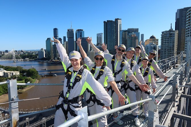 Brisbane Story Bridge Adventure Climb - The central platform and six lanes below