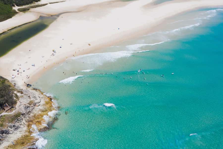 Brisbane: Stradbroke Island Eco Tour - Small Group, Full Day - Deadman’s Beach brings wind, sand, and seasonal whales