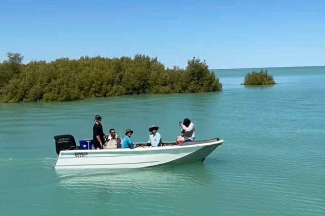 Broome's only Crabbing Adventure & Wildlife Cruise - Cruising past mangroves and Pindan rock