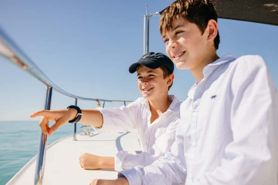 Broome: Snubfin Dolphin Cruises - Safety first, then the bay opens up