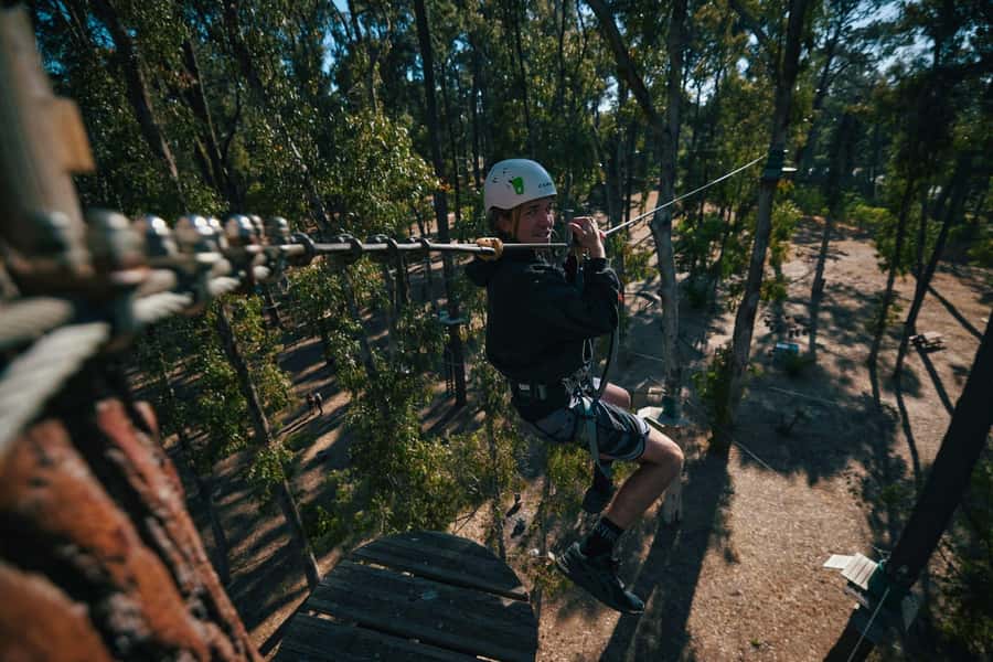 Busselton: Forest Adventure with Zip Lining and Rope Course - Safety training comes before the fun