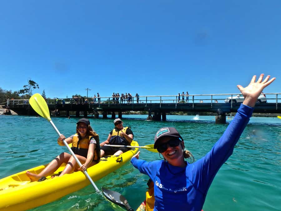 Byron Bay: Brunswick River Scenic Kayak Tour - Setting off through calm, clear water