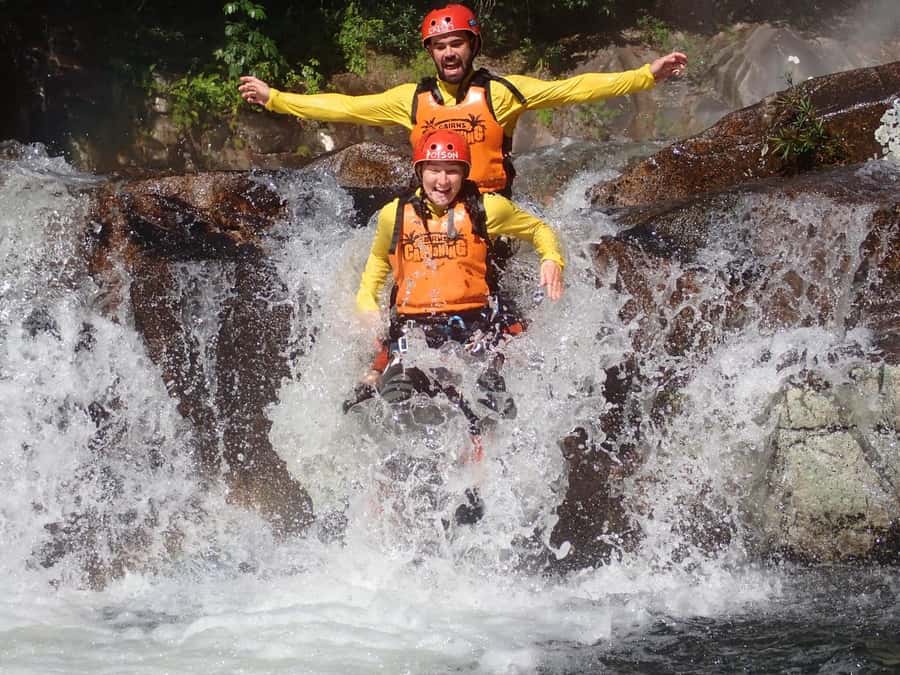 Cairns: Behana Gorge Rainforest Canyoning Tour - Abseiling beside the waterfalls