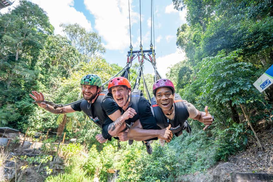 Cairns: Giant Swing - Rising to the canopy, then dropping fast