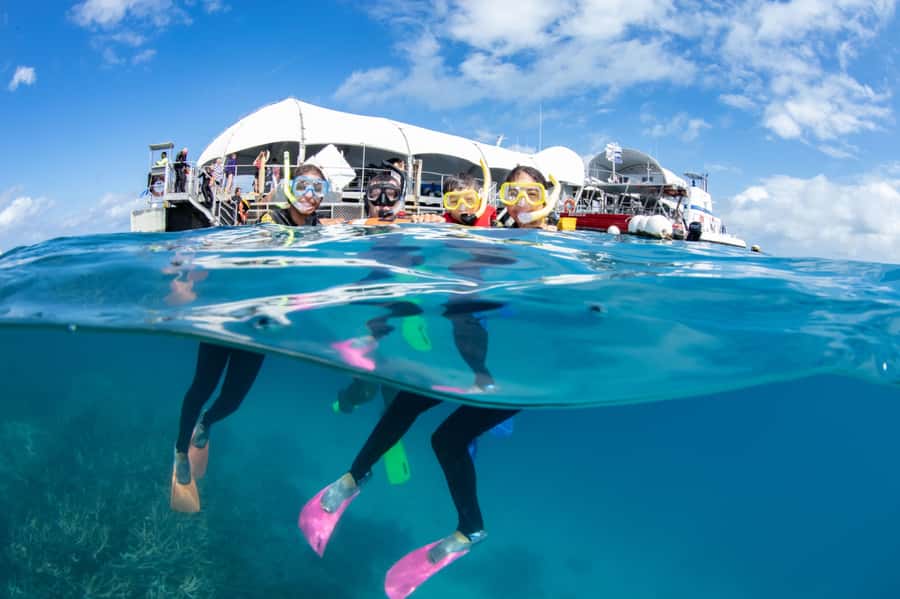 Cairns: Great Barrier Reef Cruise & 10 Minute Helicopter - Leaving Cairns for the outer reef