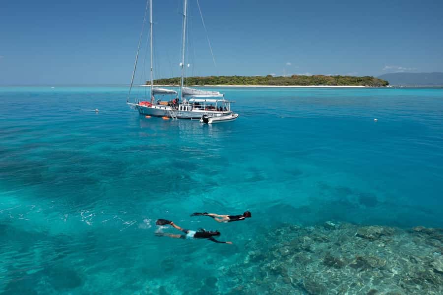Cairns: Green Island & Great Barrier Reef Sailing Tour - Boarding at Cairns and settling into the yacht