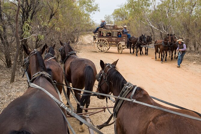 Cobb & Co Stagecoach Experience in Longreach - The old-time tent show and Harry Redford
