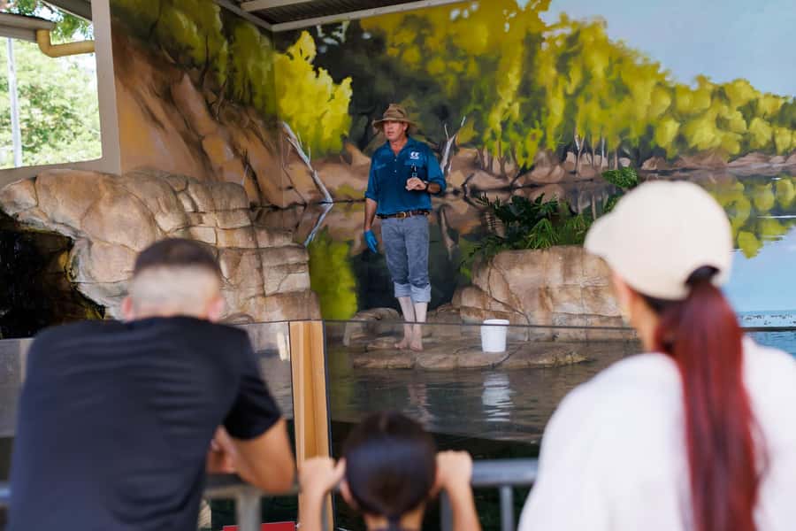 Crocosaurus Cove General Admission Ticket - Swimming with a crocodile