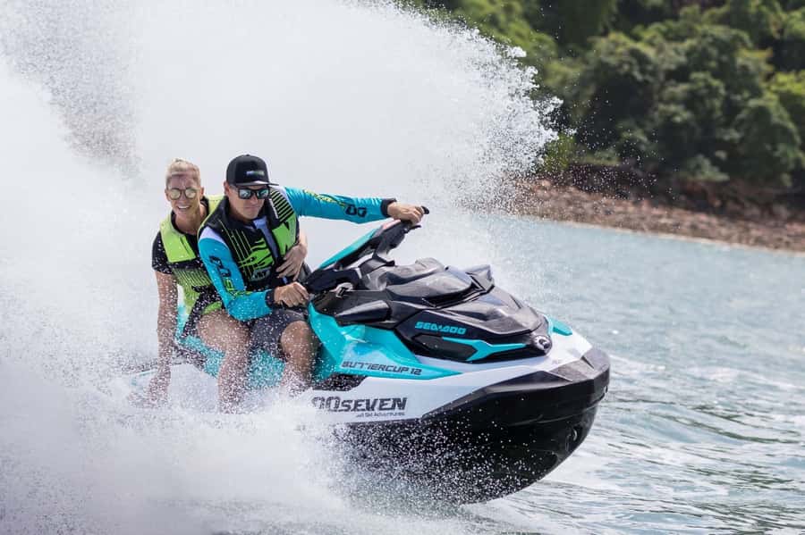Darwin: Guided Jet Ski Tour - Darwin coastline views from a low seat