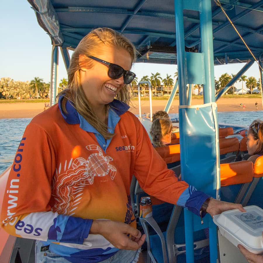 Darwin: Sunset Harbour Cruise with Fish and Chips Dinner - The fast finish and who should think twice