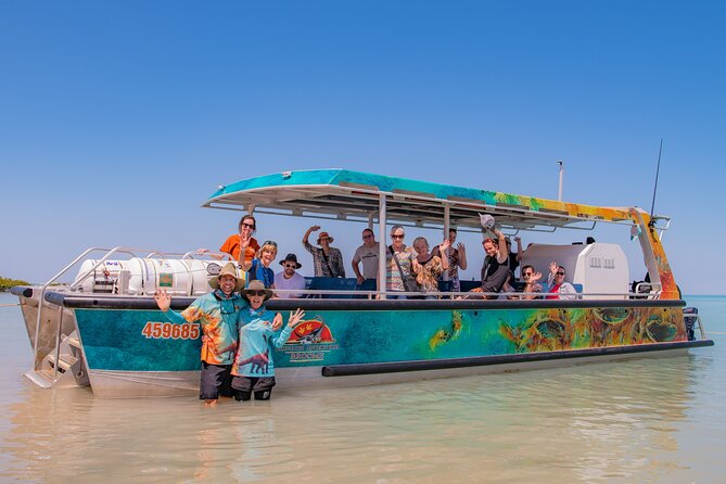 DINOSAUR ADVENTURE CRUISE - With Beachside Tapas and Cocktails - Dinosaur tracks on a secluded Roebuck Bay beach