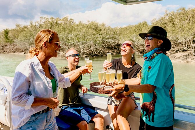 DINOSAUR ADVENTURE CRUISE - With Beachside Tapas and Cocktails - Dampier Creek with sparkling wine and wildlife