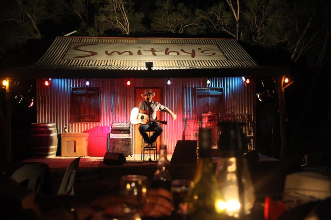 Drover's Sunset Cruise includes Smithy's Outback Dinner and Show - Smithy’s camp-oven dinner under the stars
