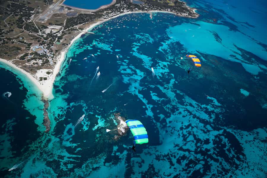 Fremantle: Rottnest Island Skydive and Ferry Package - From B-Shed Fremantle to Rottnest Island