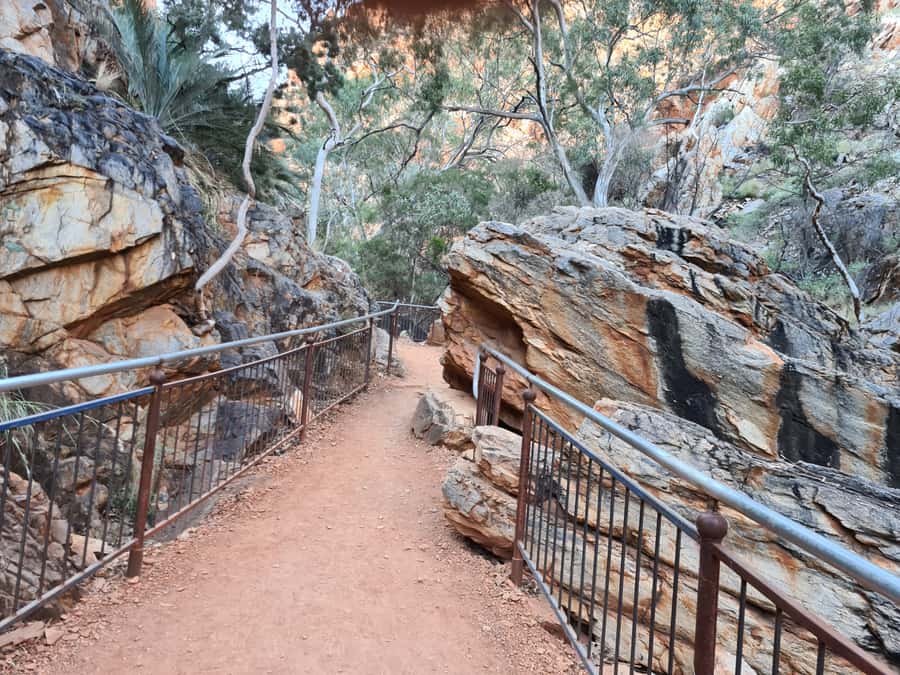 From Alice Spring: West MacDonnell Ranges Half-Day Tour - Honeymoon Gap carries two names and several stories
