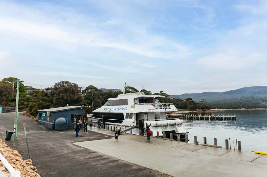 From Coles Bay: Wineglass Bay Cruise with Lunch - Cruising past cliffs, caves, and quiet coves