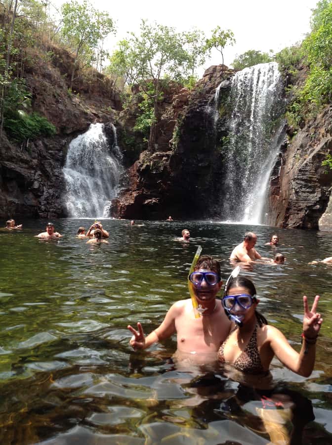 From Darwin: Litchfield Park Tour & Jumping Crocodile Cruise - A small bus makes the long day easier