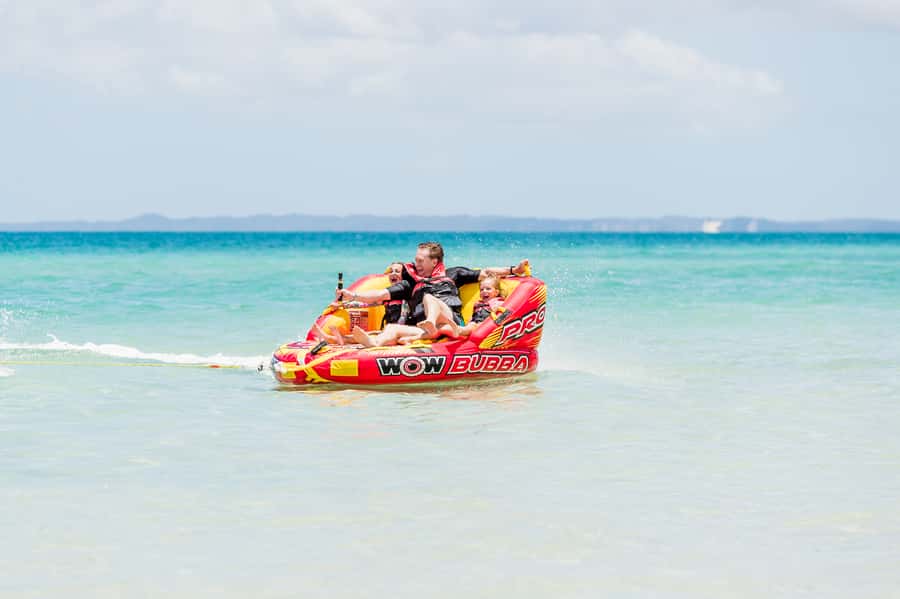 From Hervey Bay: Remote K'gari Tour by Boat with Lunch - Wathumba Creek: snorkeling, swimming, and sand