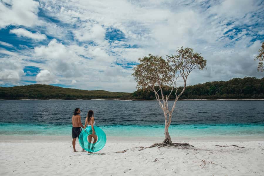 From Noosa: K'gari (Fraser Island) Small-Group Tour - The early pickup and ride to Inskip Point