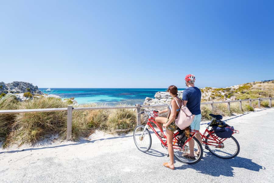 From Perth: Rottnest Island Ferry & Bike Trip - Collecting your bike at the jetty