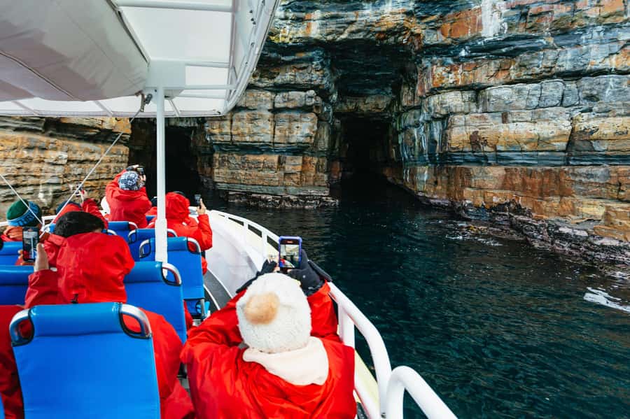 From Port Arthur: Tasman Island Wilderness Cruise - The boat ride from the Tasman Island Cruises office