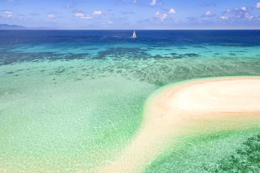 From Port Douglas: Outer Reef Cruise by Luxury Catamaran - First snorkeling stop at Mackay Cay