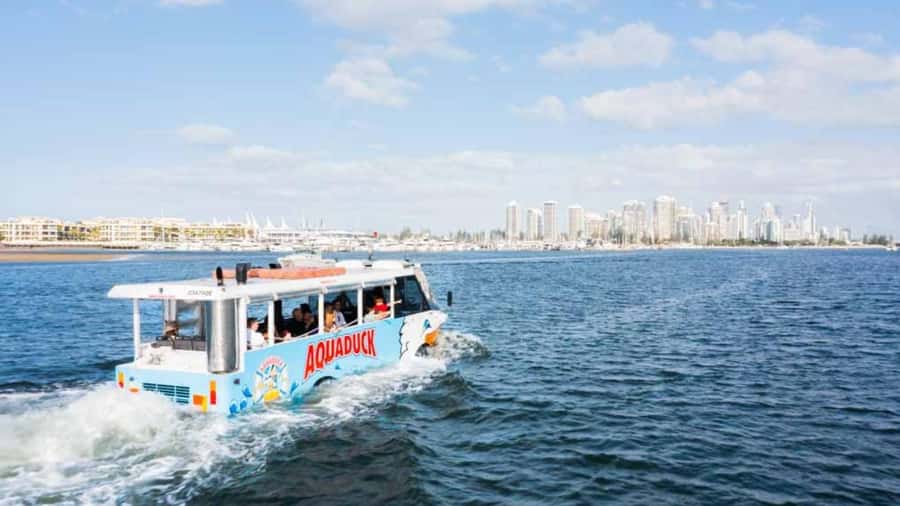 Gold Coast: 1-Hour Land and Water Duck Tour - The famous splash down