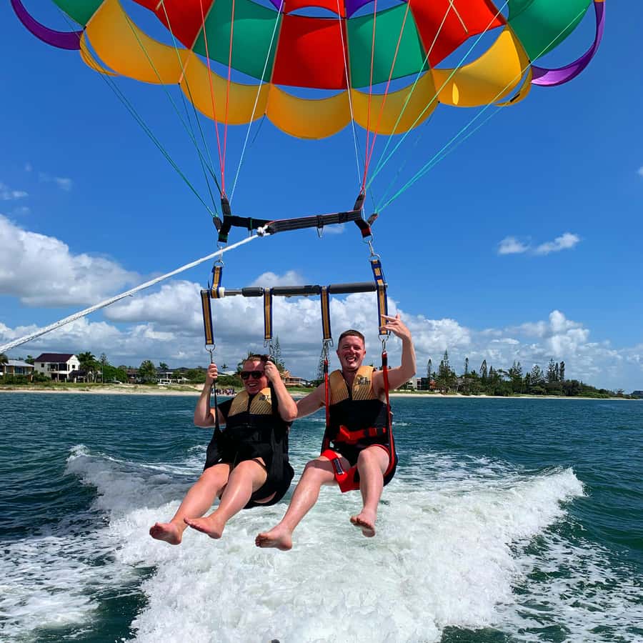 Gold Coast: Surfers Paradise Parasailing with Free Photos - The safety briefing before takeoff