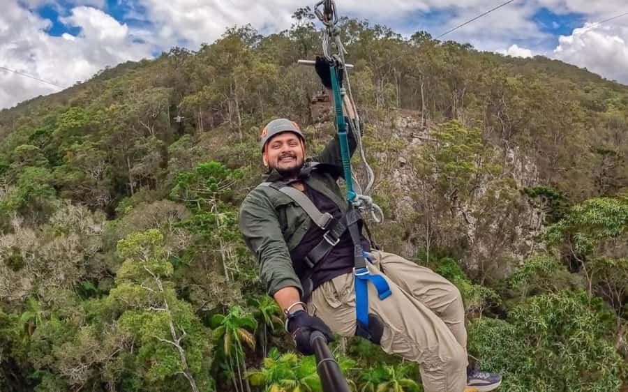 Gold Coast: Tamborine Mountain Canyon Flyer Zipline Tour - Flying above Tamborine Mountain