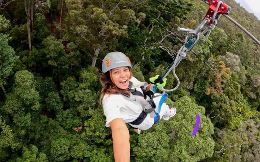 Gold Coast: Tamborine Mountain Canyon Flyer Zipline Tour - The first ride and safety briefing