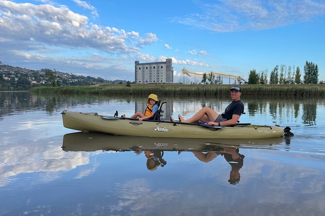 Guided Kayak Tour on Launceston's scenic waterfront on foot powered Hobie kayaks - Under King’s Bridge and into Cataract Gorge