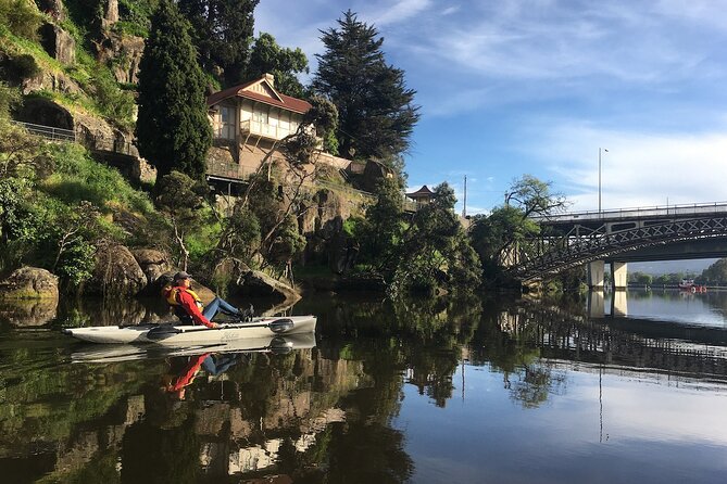 Guided Kayak Tour on Launceston's scenic waterfront on foot powered Hobie kayaks - How hard are the pedal kayaks?