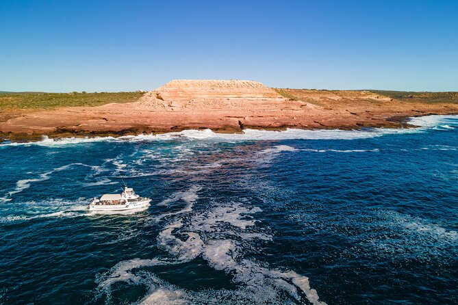 Kalbarri Sunset Coastal Cliff Cruise - Leaving the Murchison River mouth
