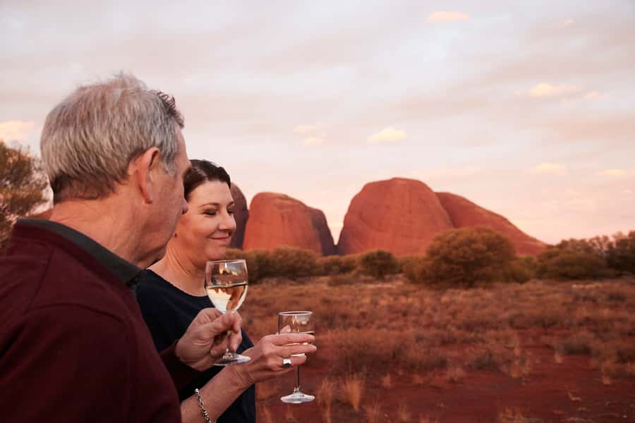 Kata Tjuṯa Sunset Tour with Sparkling Wine and Cheeseboard - The drive from your hotel to the domes