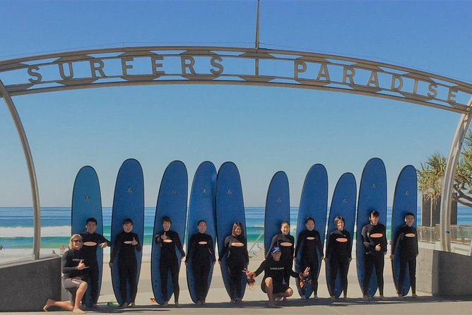 Learn to Surf at Surfers Paradise on the Gold Coast - Meeting at Cavill Avenue and getting set up