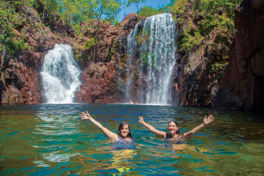 Litchfield National Park: Full-Day & Lunch from Darwin - Florence Falls and the stairs to the plunge pool