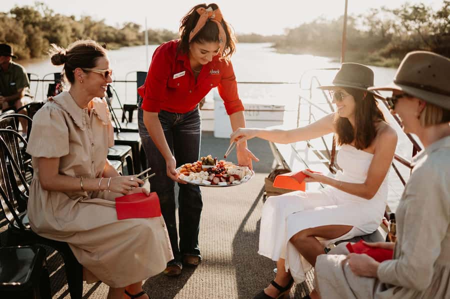 Longreach: Drover's Sunset Cruise & Outback Dinner & Show - A Thomson River evening with a proper sense of place