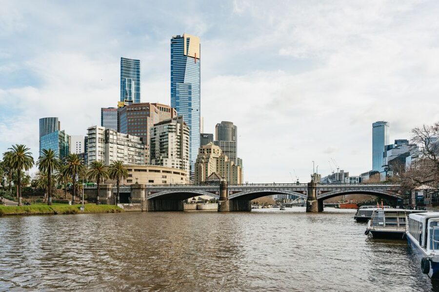 Melbourne: 1-Hour Gardens and Sporting Precinct River Cruise - Leaving Southgate beneath Princes Bridge