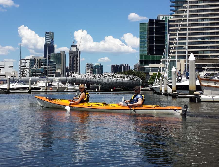 Melbourne: Iconic City Sights Kayak Experience - Flinders Street Station from the river