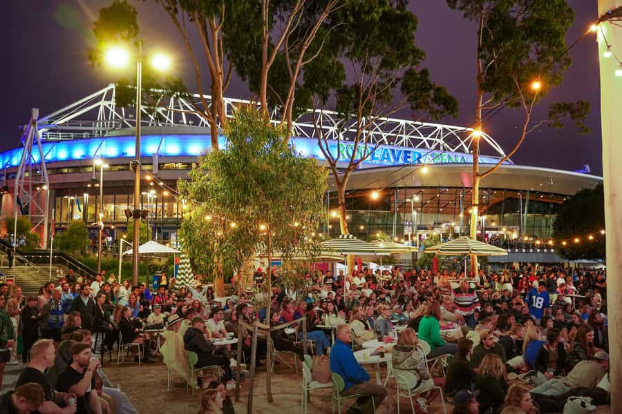Melbourne Park Tennis Sporting Experience - Crossing the Olympic and sporting precinct