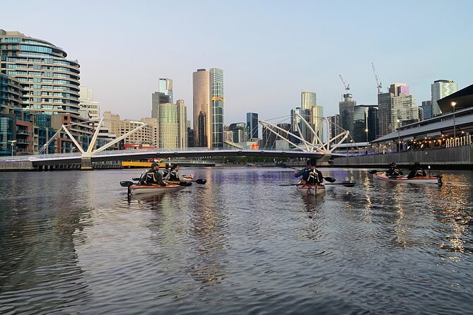 Melbourne Sunset Kayaking Experience with Dinner - Southbank and Crown Casino’s fire display