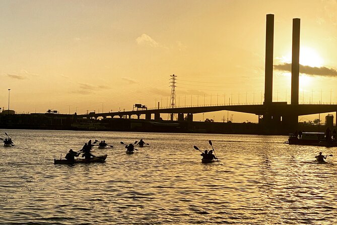 Melbourne Sunset Kayaking Experience with Dinner - The final run toward Princes Bridge