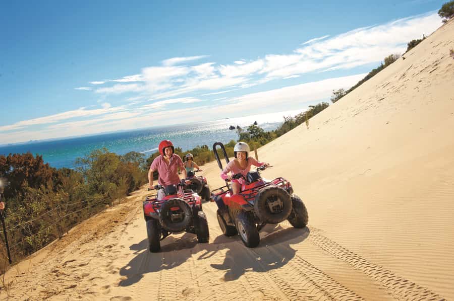 Moreton Island: Tangalooma ATV Quad Bike and Dolphin Viewing - The ATV ride uses beach and bush tracks