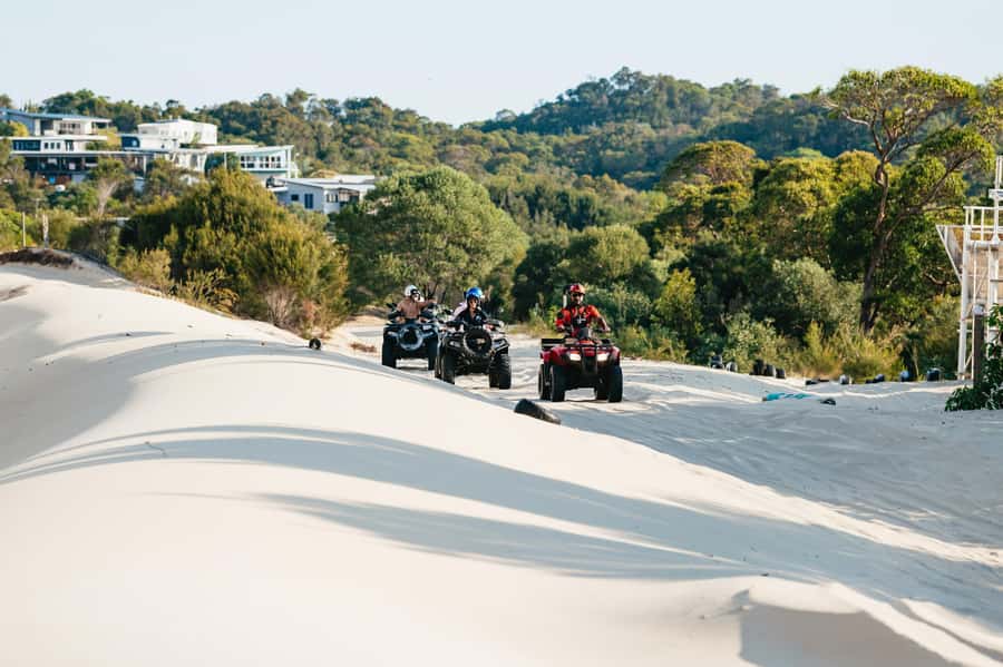 Moreton Island: Tangalooma Day Trip with ATV Quad Bike Tour - Getting ready for the ATV ride