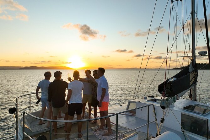 NEW SUNSET TOUR-Airlie Beach Sunset Sail in Style- BYO drinks - Pioneer Point and the Whitsunday Islands at sunset